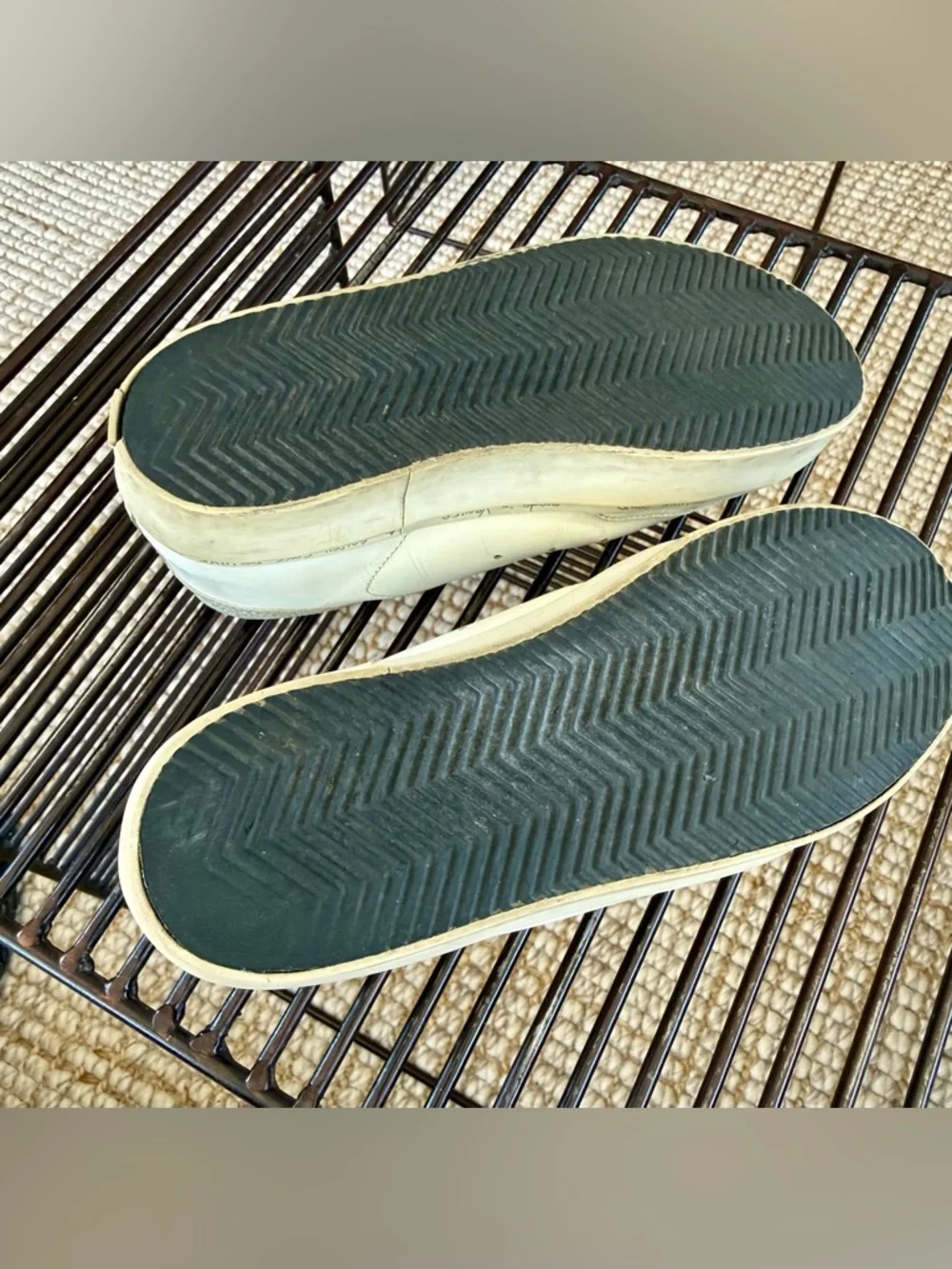 Golden Goose Hi Star Sneakers Sz 40 White Silver Star Italy - Picture 10 of 11